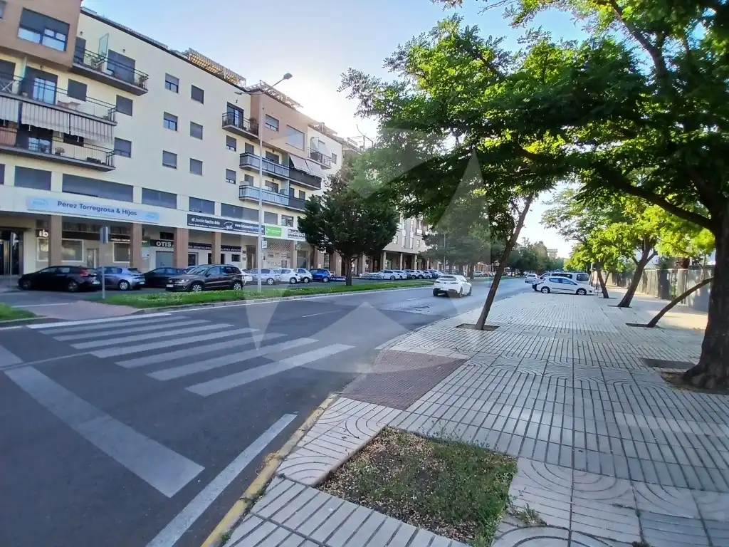 Vista exterior de Pis de lloguer en Badajoz amb Aire condicionat, Piscina i Moblat