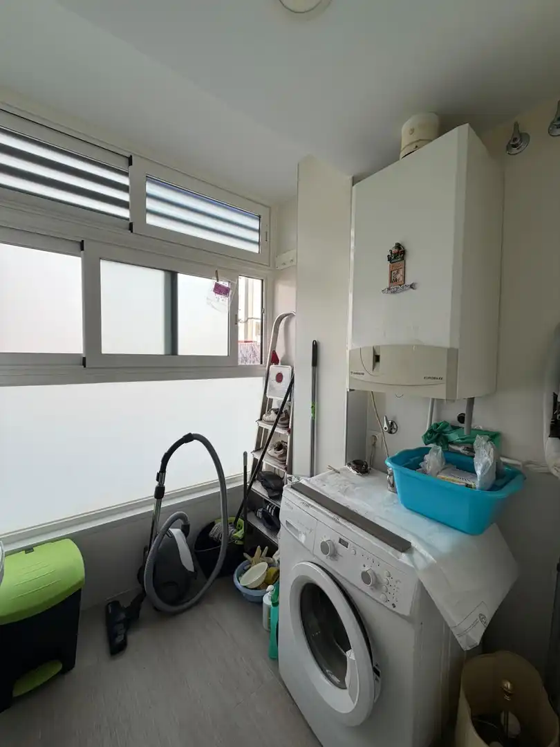 Terrasse von Wohnung zur Miete in Madrid mit Heizung, Privatgarten und Parkett