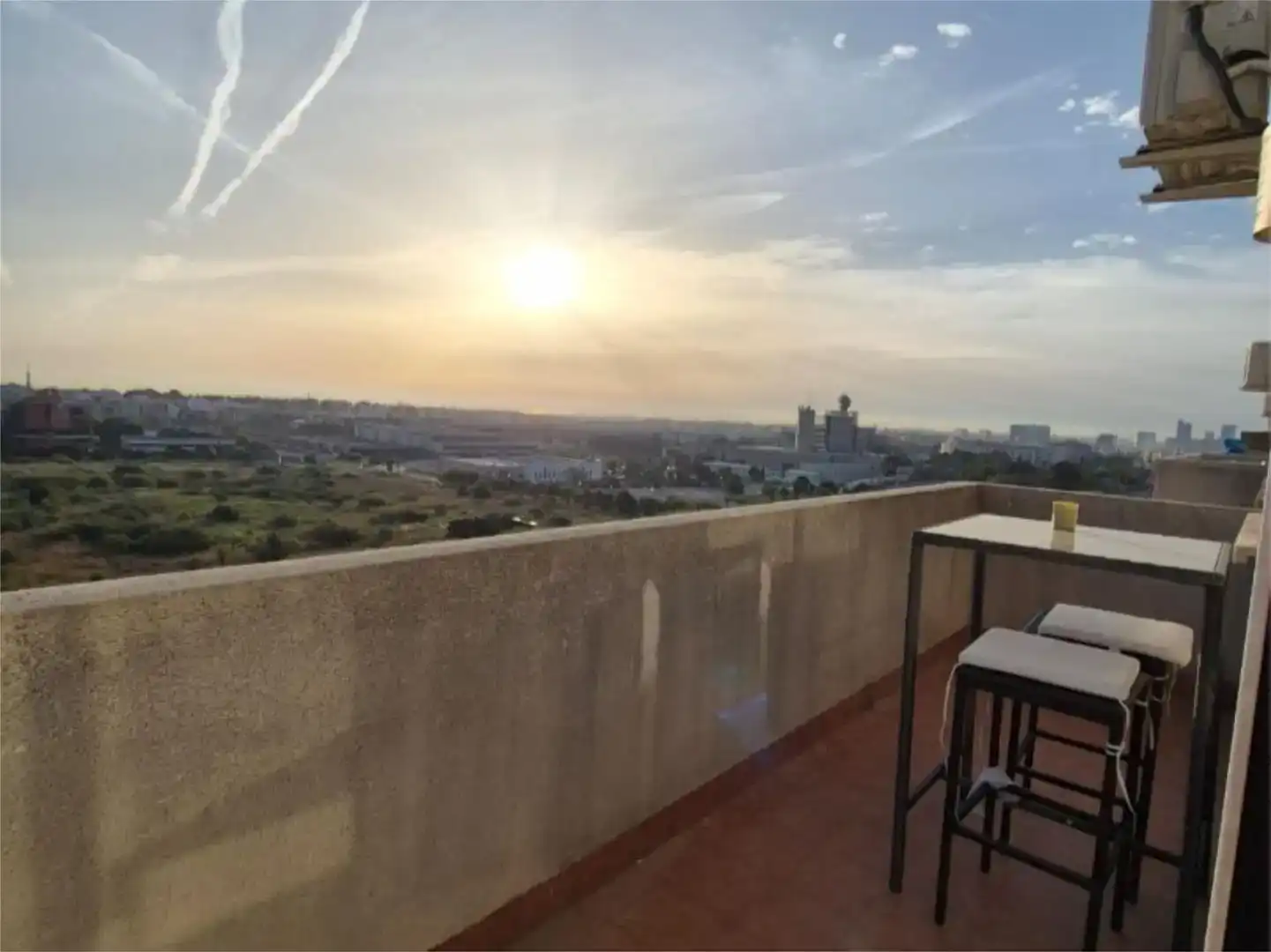 Terrasse von Wohnung zur Miete in Paterna mit Klimaanlage, Schwimmbad und Balkon
