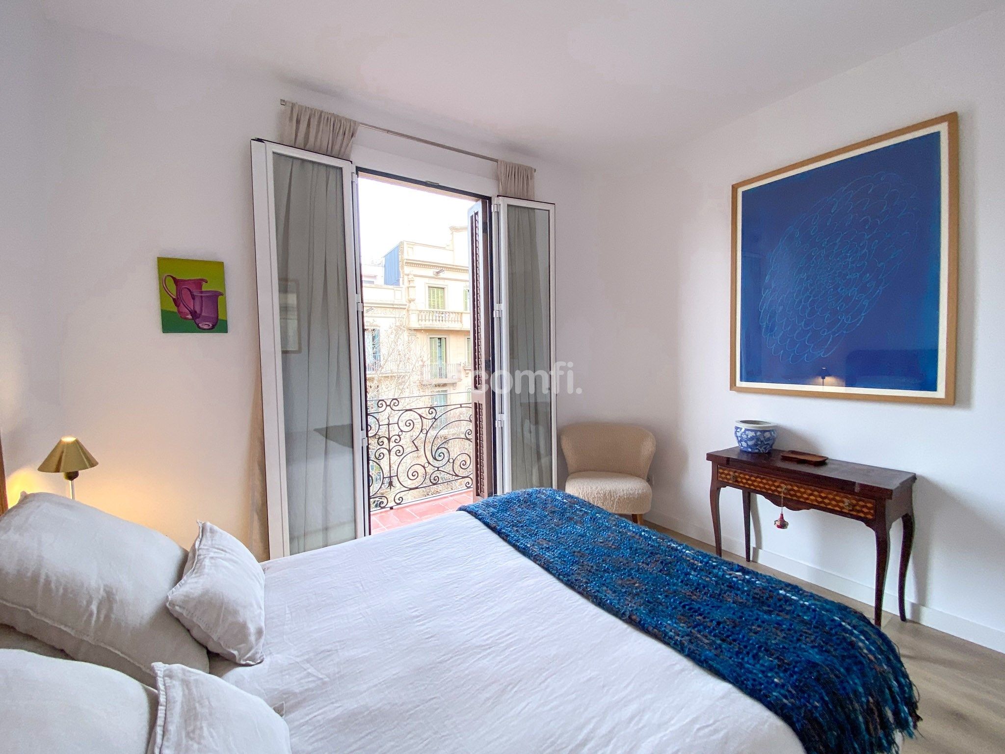 Bedroom of Flat to rent in  Barcelona Capital  with Air Conditioner, Heating and Furnished