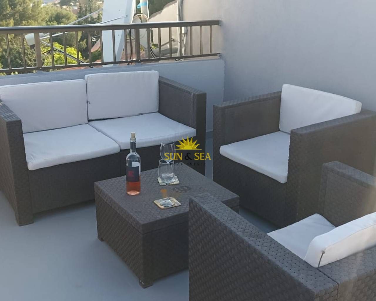 Terrace of Flat to rent in El Campello  with Air Conditioner, Heating and Terrace