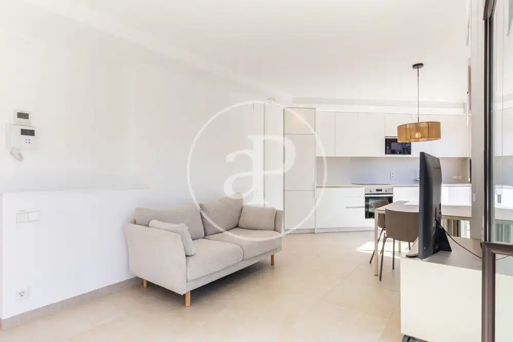 Living room of Attic for rent in Valencia  with Air Conditioner, Heating and Terrace