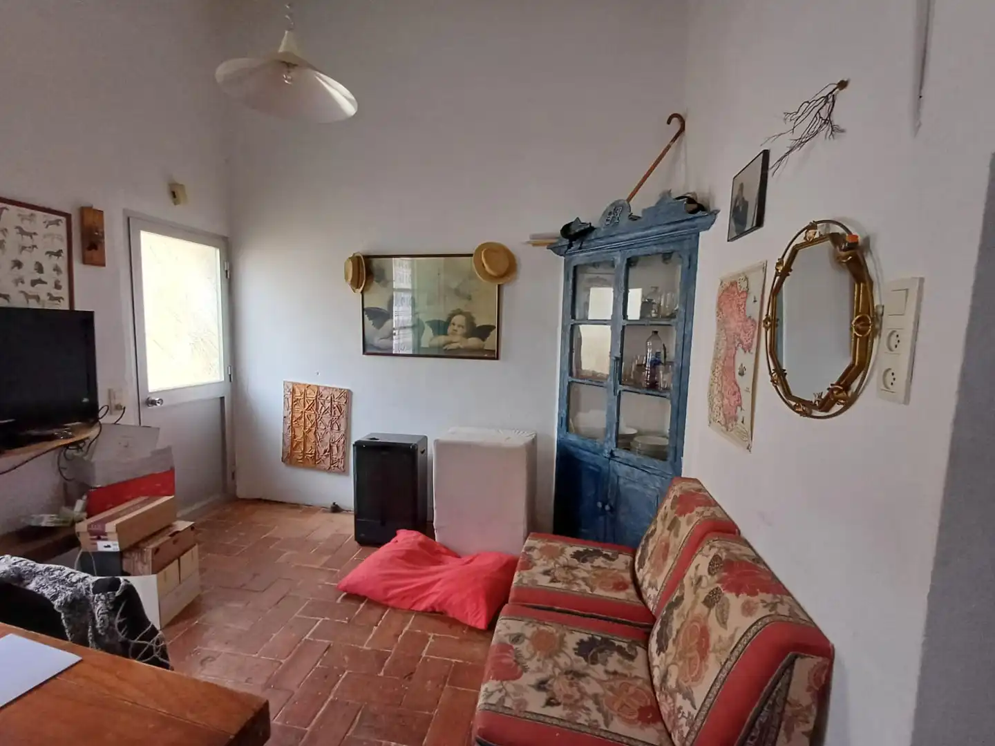 Sala de estar de Finca rústica en venta en Pau con Terraza