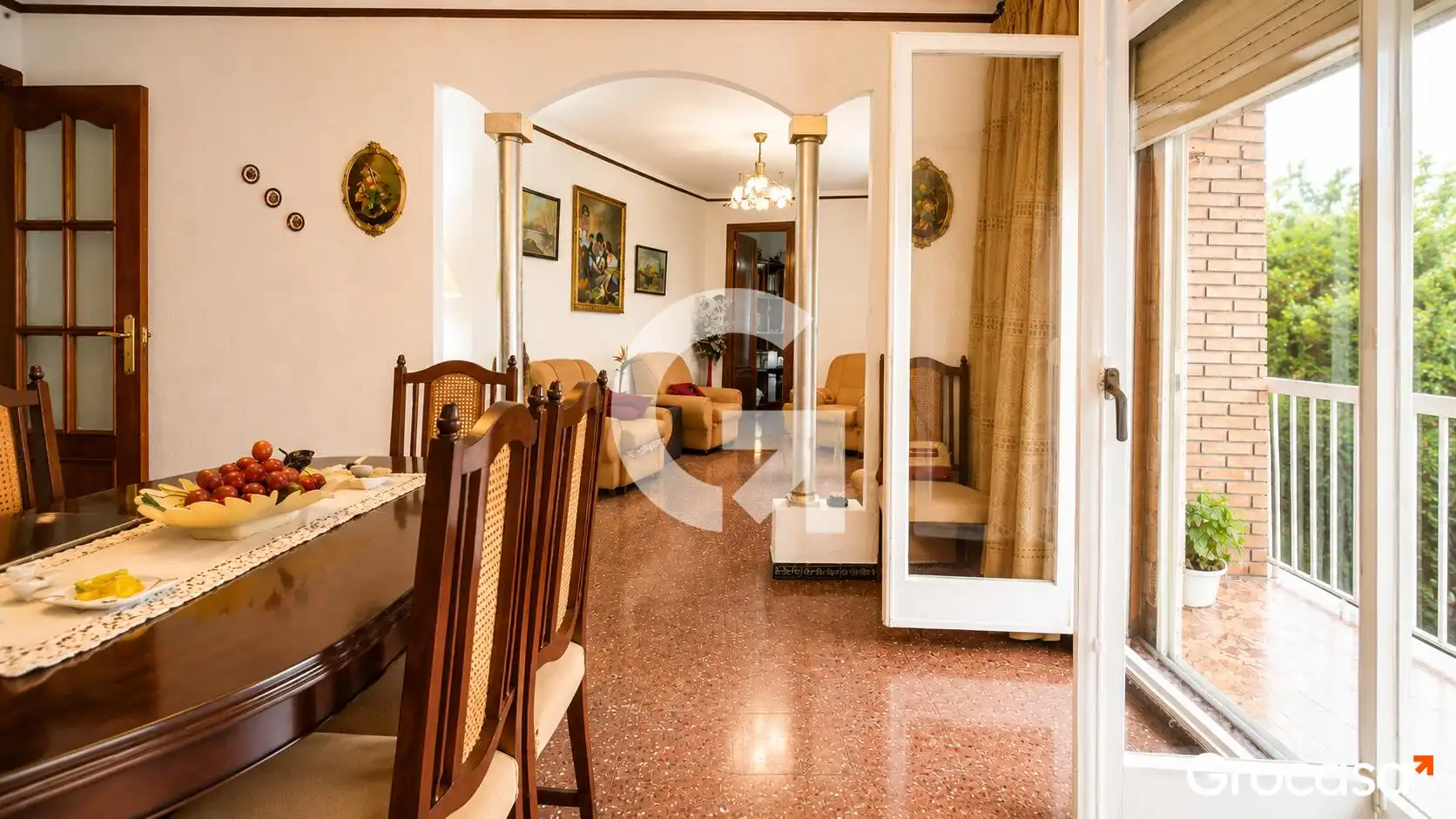 Dining room of Flat for sale in L'Hospitalet de Llobregat  with Air Conditioner and Balcony