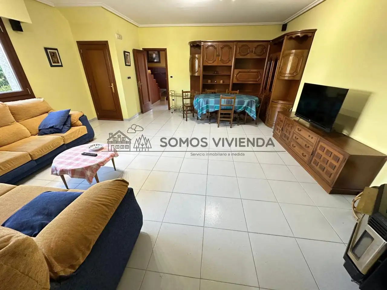 Sala de estar de Casa o chalet en venta en San Cibrao das Viñas con Calefacción, Jardín privado y Terraza