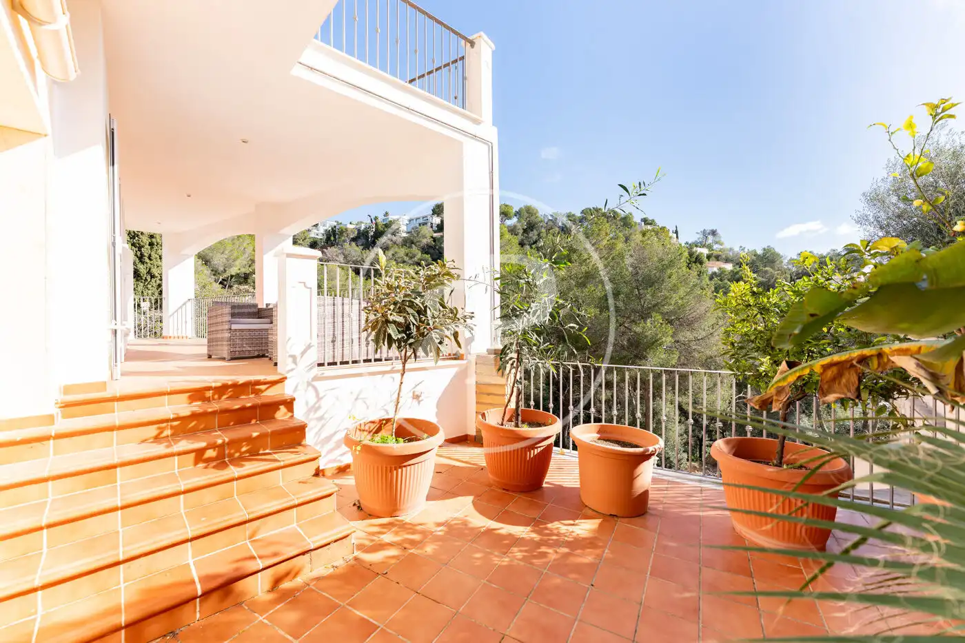 Terrassa de Casa o xalet en venda en Calvià amb Aire condicionat, Calefacció i Jardí privat