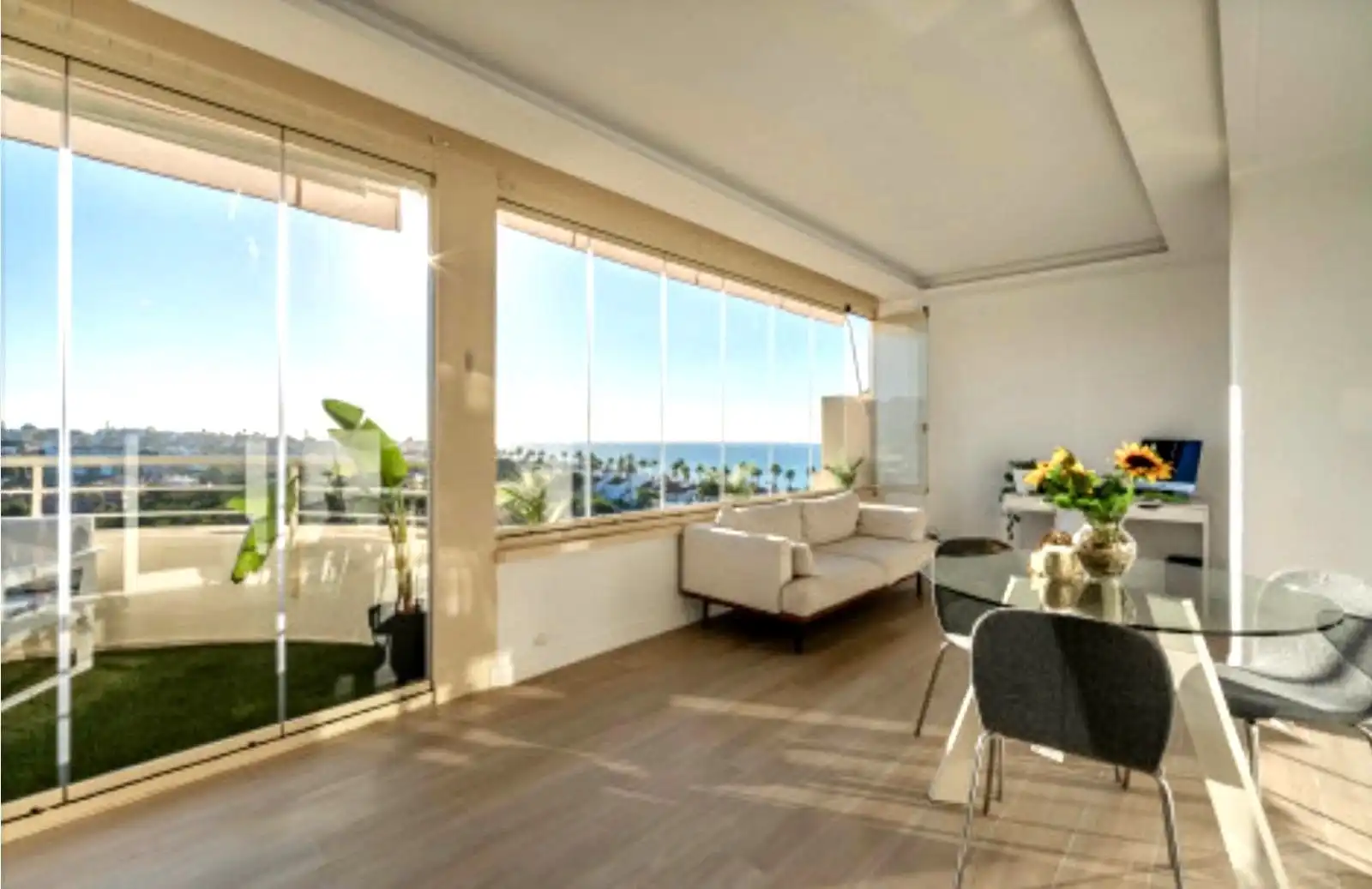 Sala de estar de Apartamento en venta en Mijas con Aire acondicionado, Terraza y Trastero