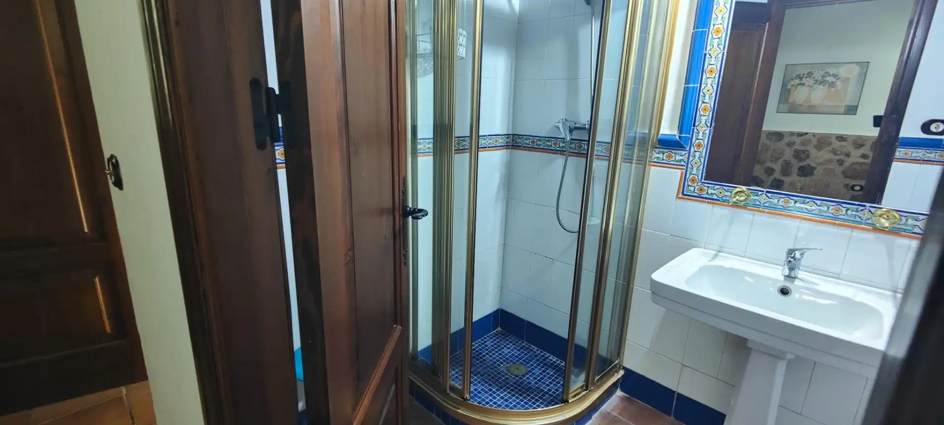 Baño de Finca rústica en venta en La Lapa con Aire acondicionado, Jardín privado y Terraza