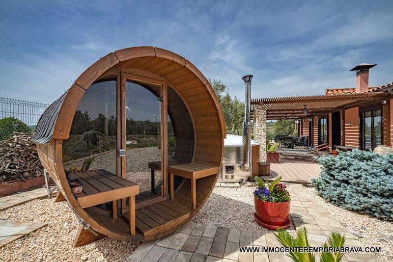Terrace of Country house for sale in Masarac i Vilarnadal  with Air Conditioner, Private garden and Terrace