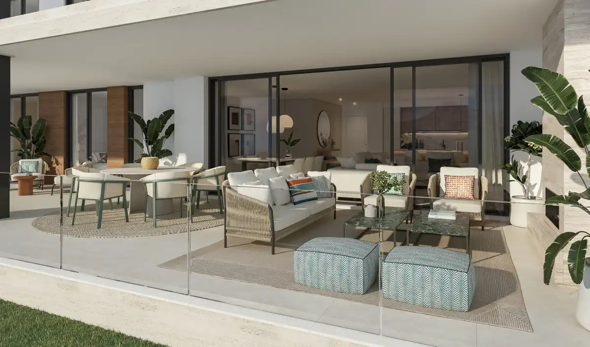 Terraza de Planta baja en venta en Marbella con Aire acondicionado, Jardín privado y Terraza