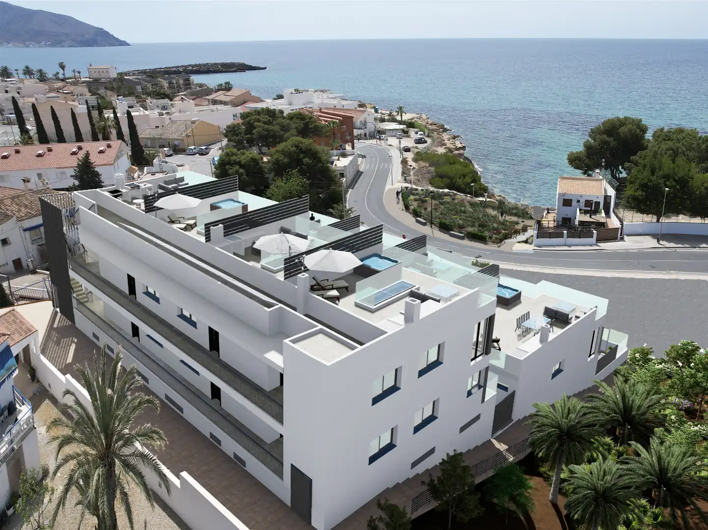 Exterior view of Houses for sale in Cartagena  with Air Conditioner, Heating and Terrace