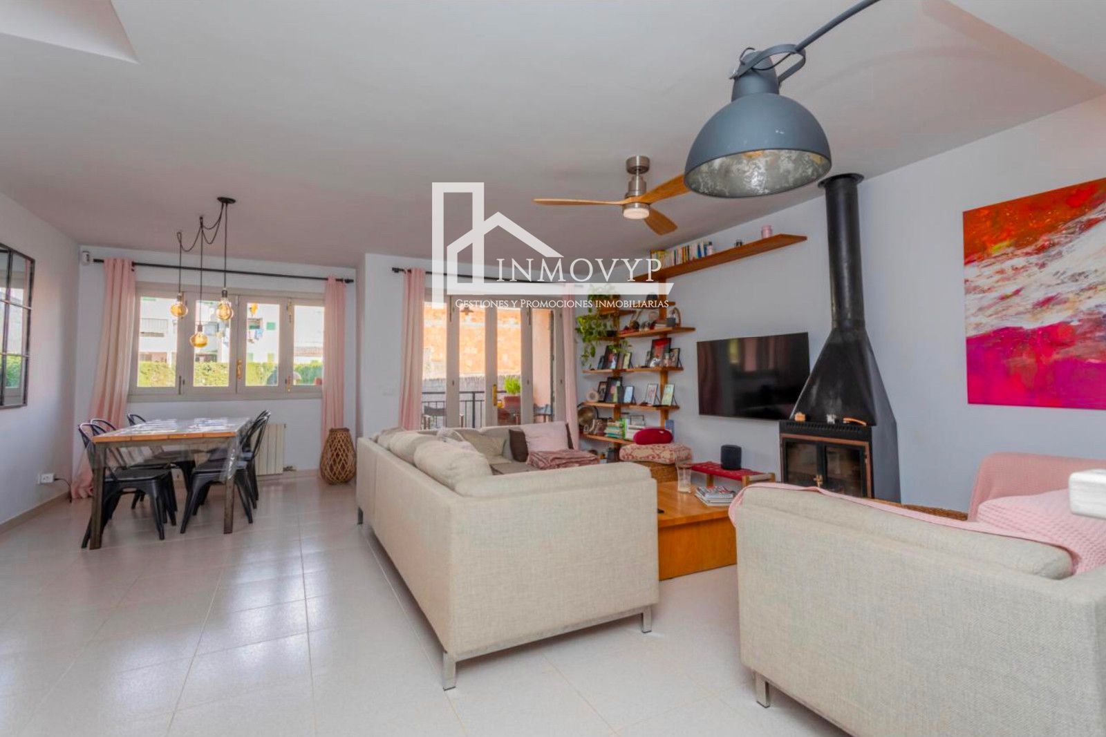 Living room of Single-family semi-detached for sale in  Palma de Mallorca  with Heating, Private garden and Terrace