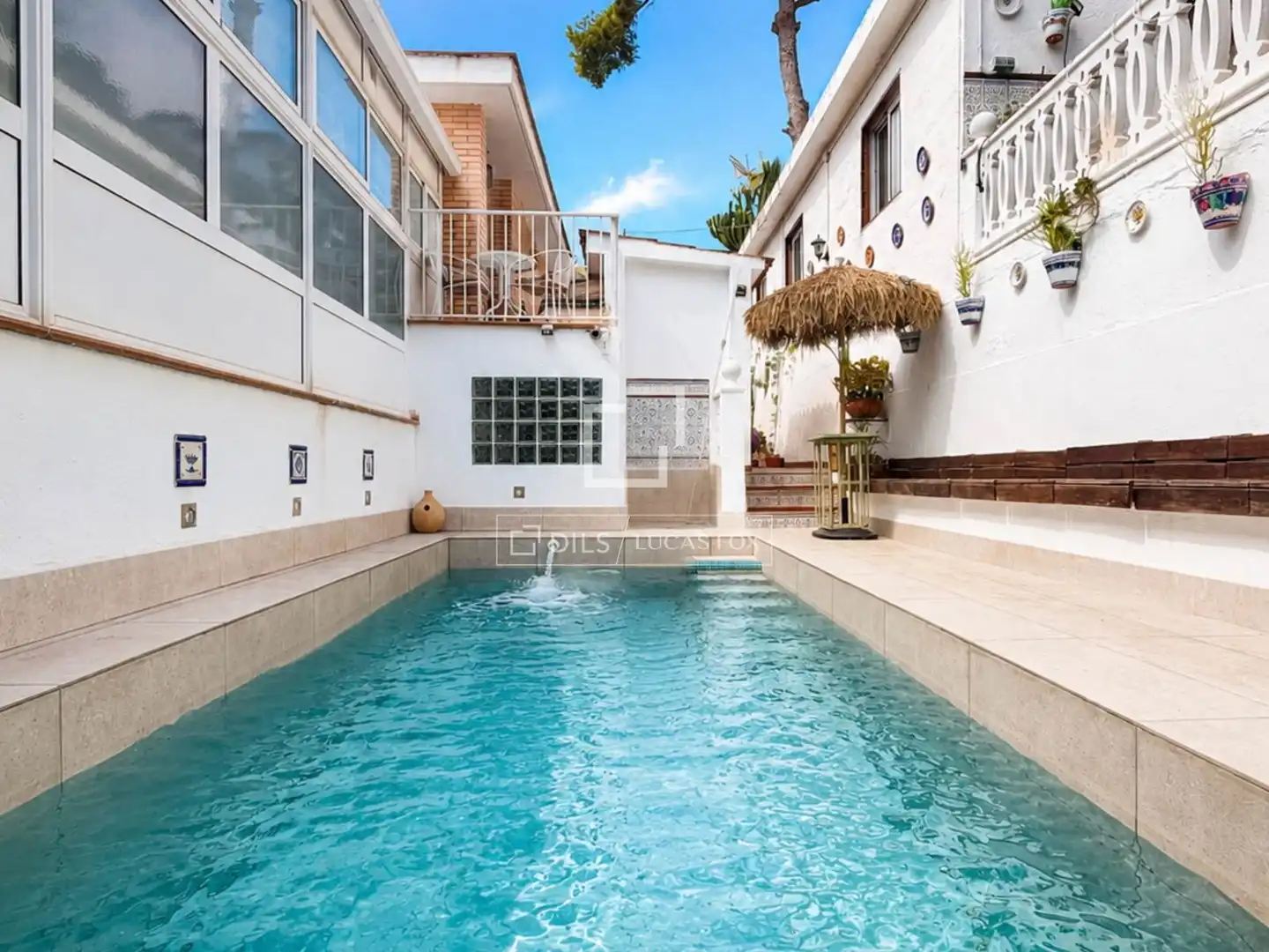 Swimming pool of Houses for sale in Castelldefels  with Heating, Private garden and Terrace
