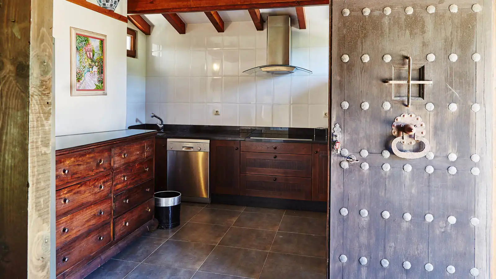 Cocina de Casa o chalet en venta en Ribeira con Jardín privado, Parquet y Trastero