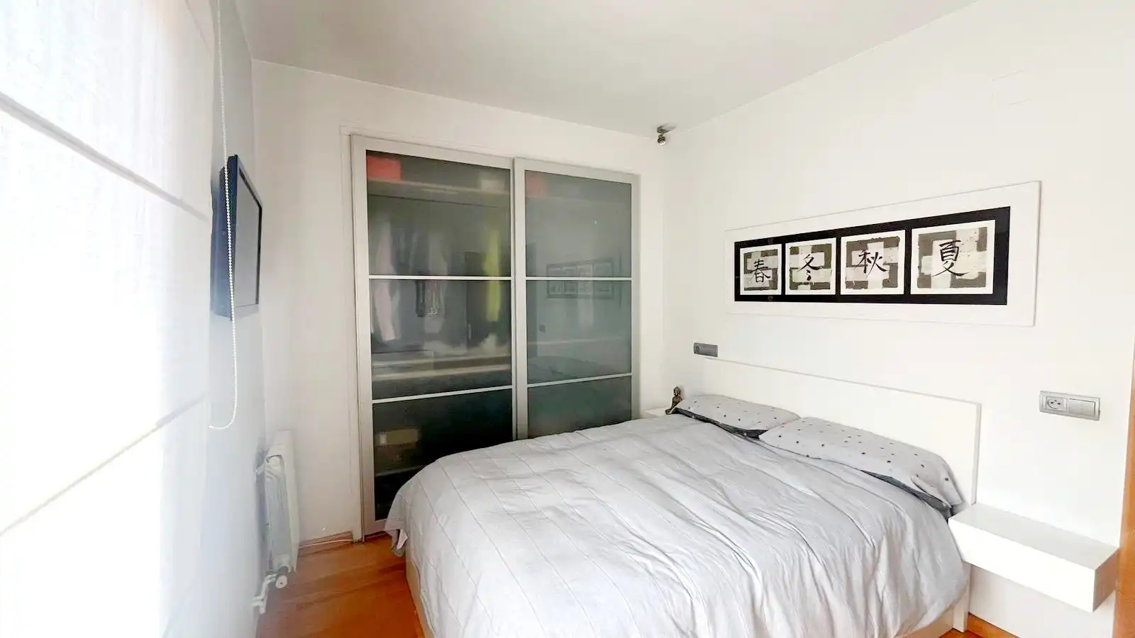 Schlafzimmer von Wohnung zum Verkauf in Sant Feliu de Llobregat mit Klimaanlage, Heizung und Parkett