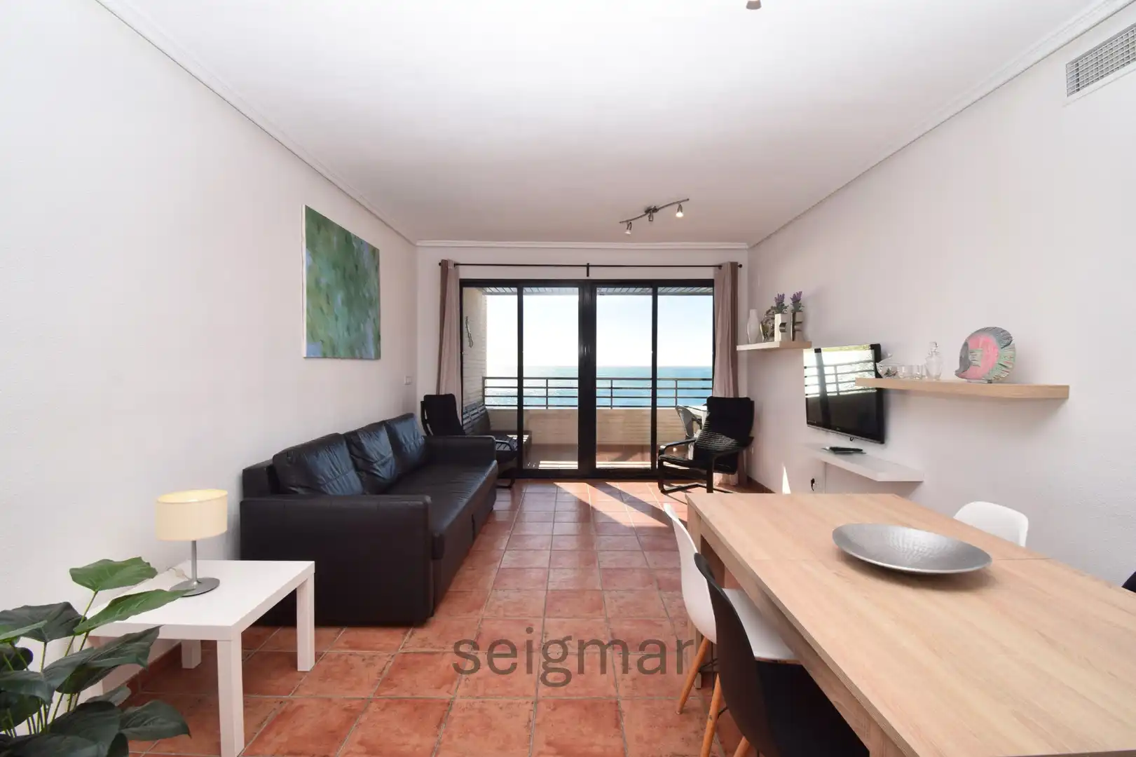 Sala d'estar de Pis en venda en Villajoyosa / La Vila Joiosa amb Aire condicionat, Calefacció i Terrassa