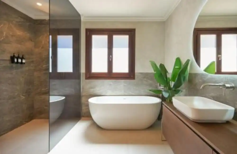 Bathroom of Houses for rent in Marbella  with Air Conditioner, Private garden and Terrace