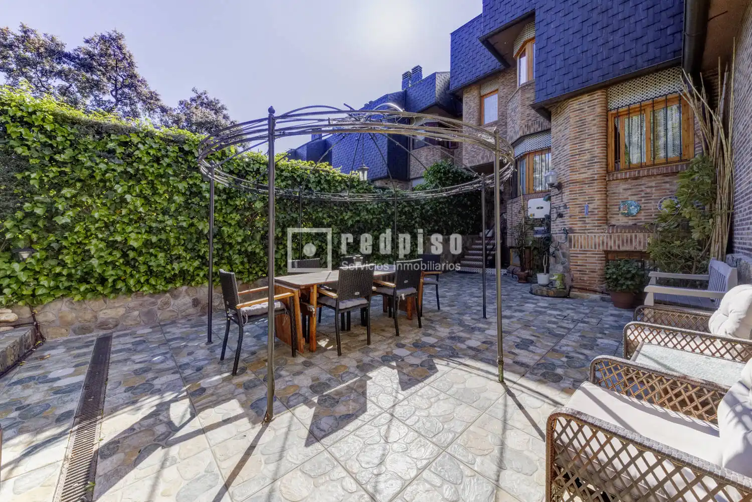 Terraza de Casa o chalet en venta en Las Rozas de Madrid con Aire acondicionado, Calefacción y Jardín privado