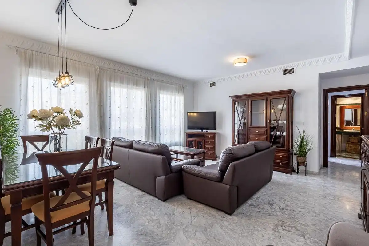 Sala d'estar de Pis de lloguer en Granada amb Aire condicionat, Calefacció i Balcó