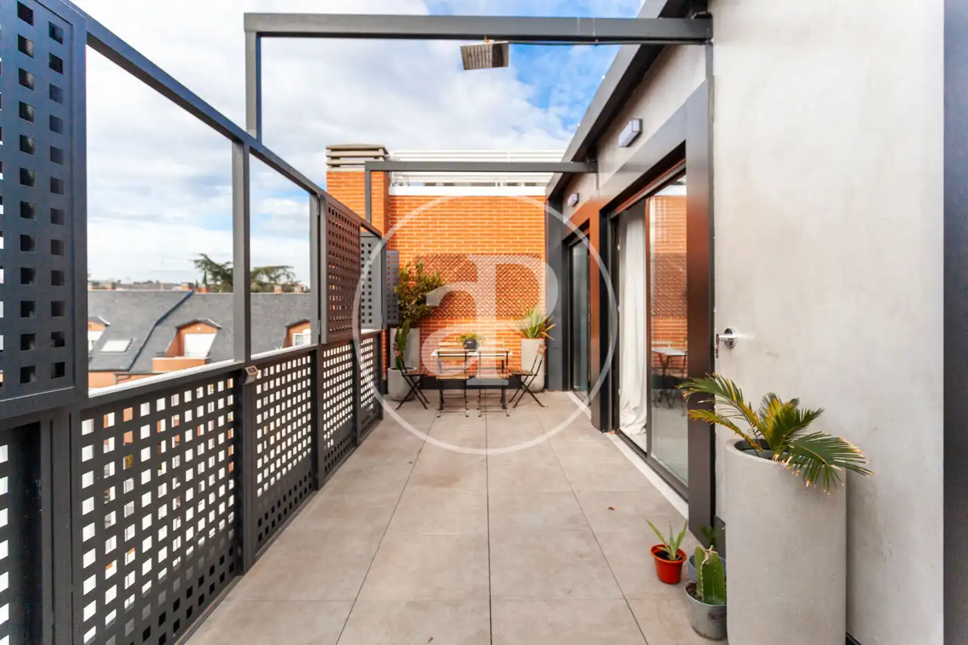 Terrasse von Dachboden zur Miete in Madrid mit Klimaanlage, Heizung und Terrasse
