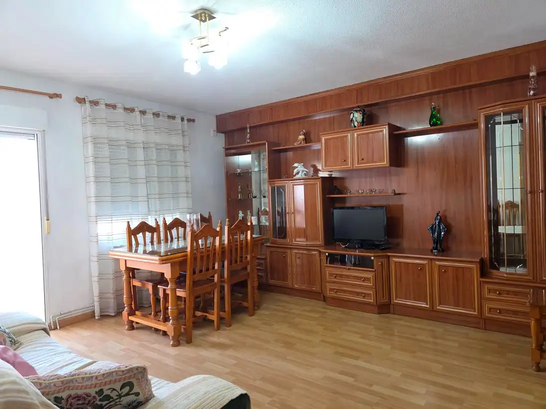 Living room of Flat for rent in Madrid  with Heating, Terrace and Furnished