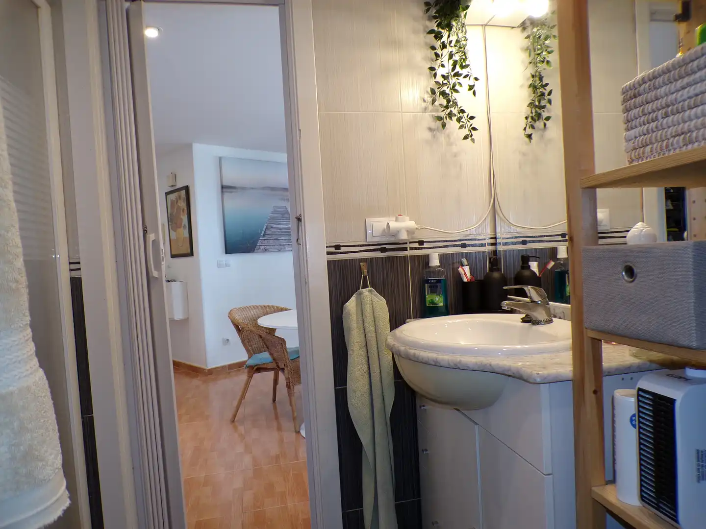 Badezimmer von Wohnungen zum Verkauf in Cullera mit Terrasse, Möbliert und Ofen