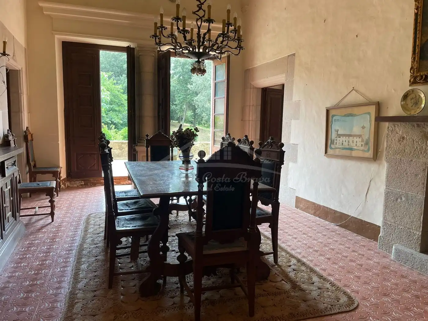 Dining room of Country homes for sale in Flaçà  with Air Conditioner, Heating and Private garden