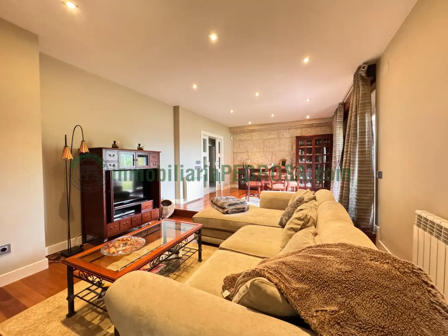 Sala de estar de Casa o chalet en venta en Pontevedra Capital  con Calefacción, Jardín privado y Terraza