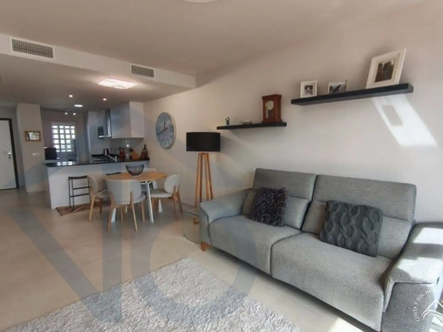 Sala de estar de Piso en venta en Pulpí con Aire acondicionado, Terraza y Piscina