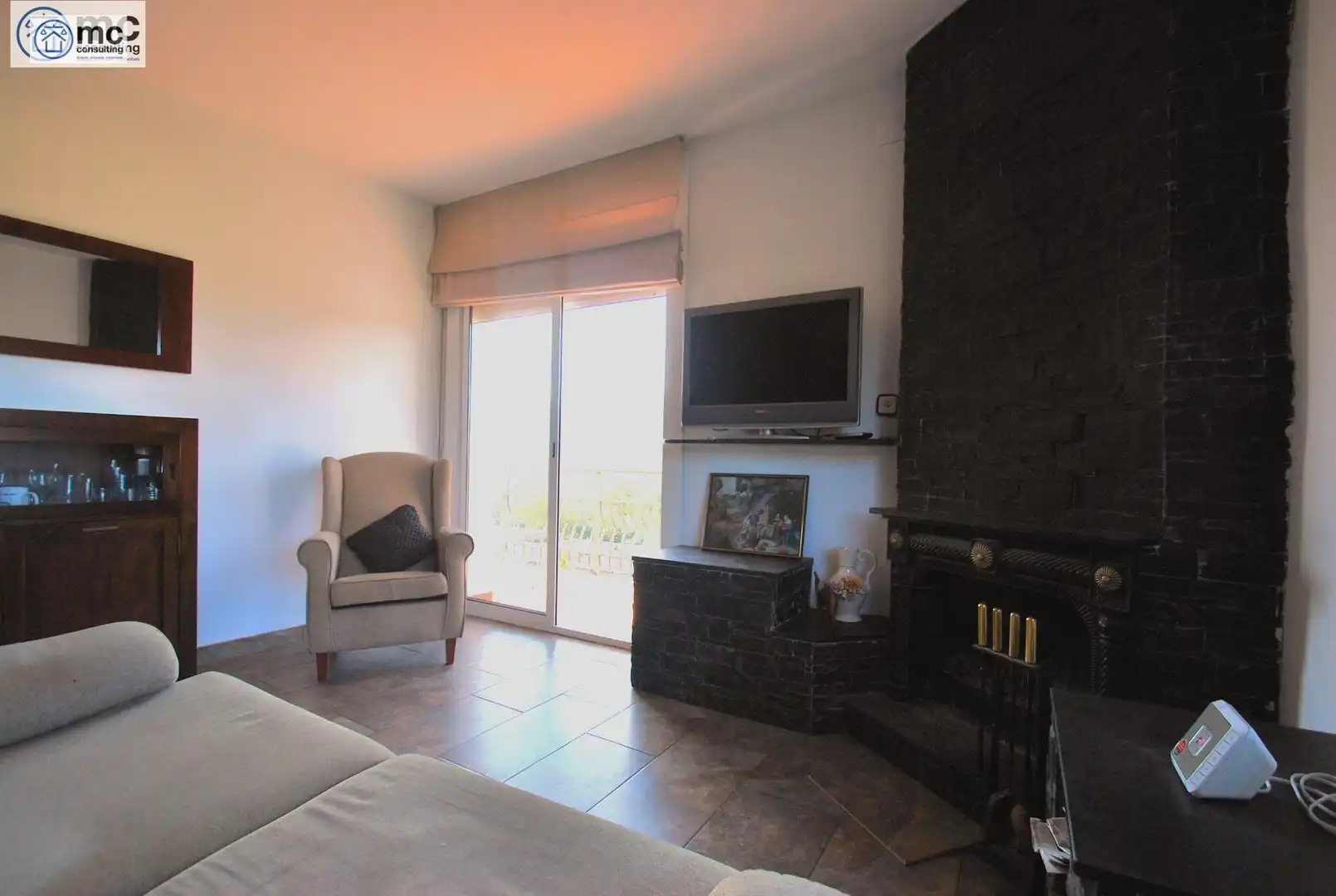 Sala de estar de Casa o chalet en venta en Vallromanes con Calefacción, Jardín privado y Terraza