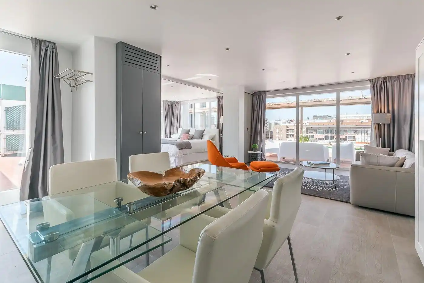 Comedor de Piso de alquiler en Madrid con Aire acondicionado, Calefacción y Terraza