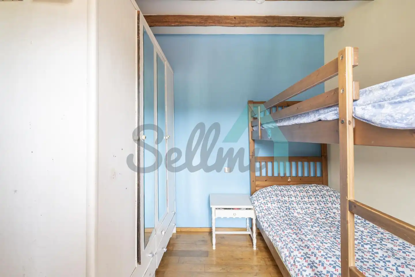 Schlafzimmer von Einfamilien-Reihenhaus zum Verkauf in Carreño mit Heizung, Privatgarten und Parkett