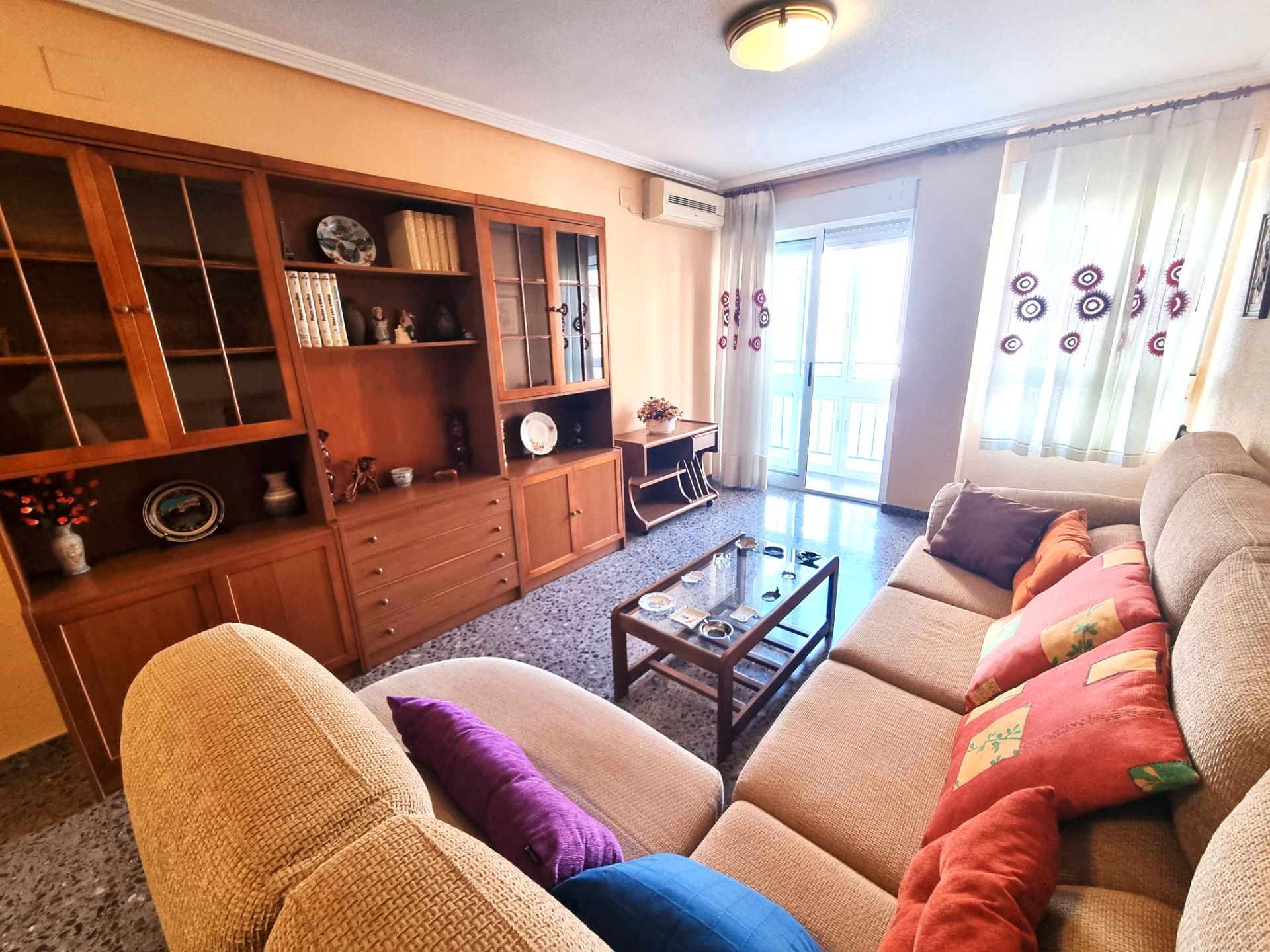 Living room of Flat for sale in San Vicente del Raspeig / Sant Vicent del Raspeig  with Air Conditioner, Terrace and Storage room