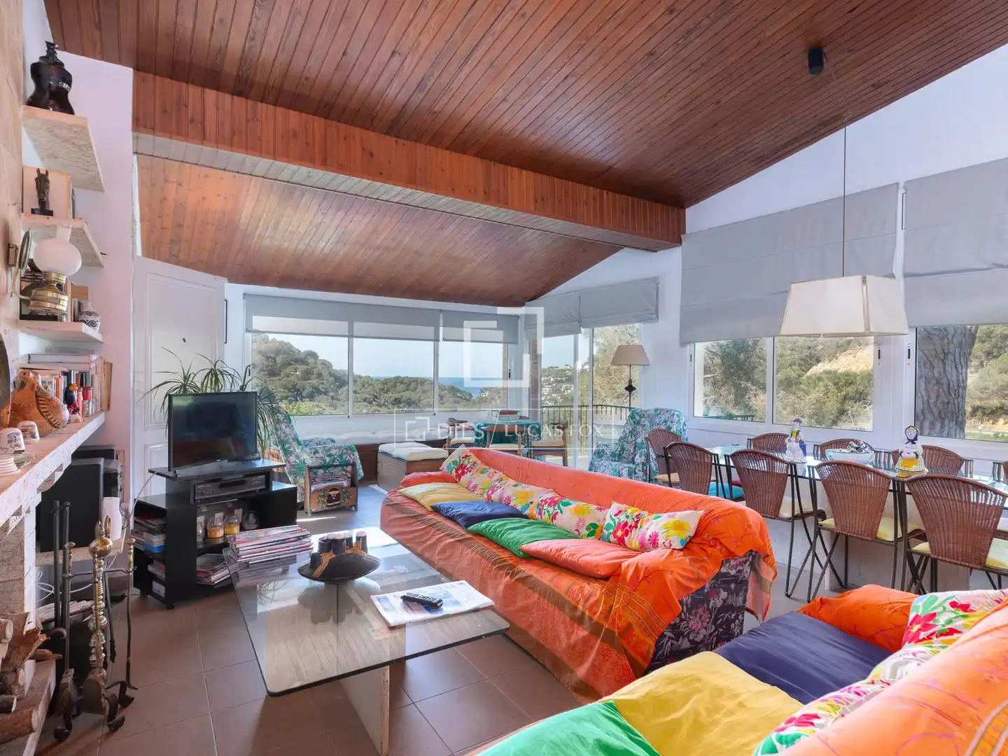 Sala de estar de Casa o chalet en venta en Lloret de Mar con Calefacción, Jardín privado y Terraza