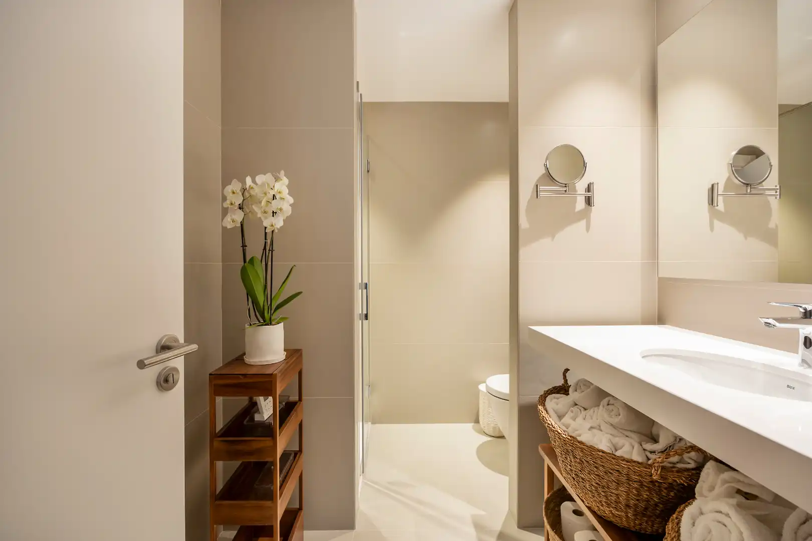 Bany de Apartament de lloguer en Barcelona amb Aire condicionat, Calefacció i Parquet