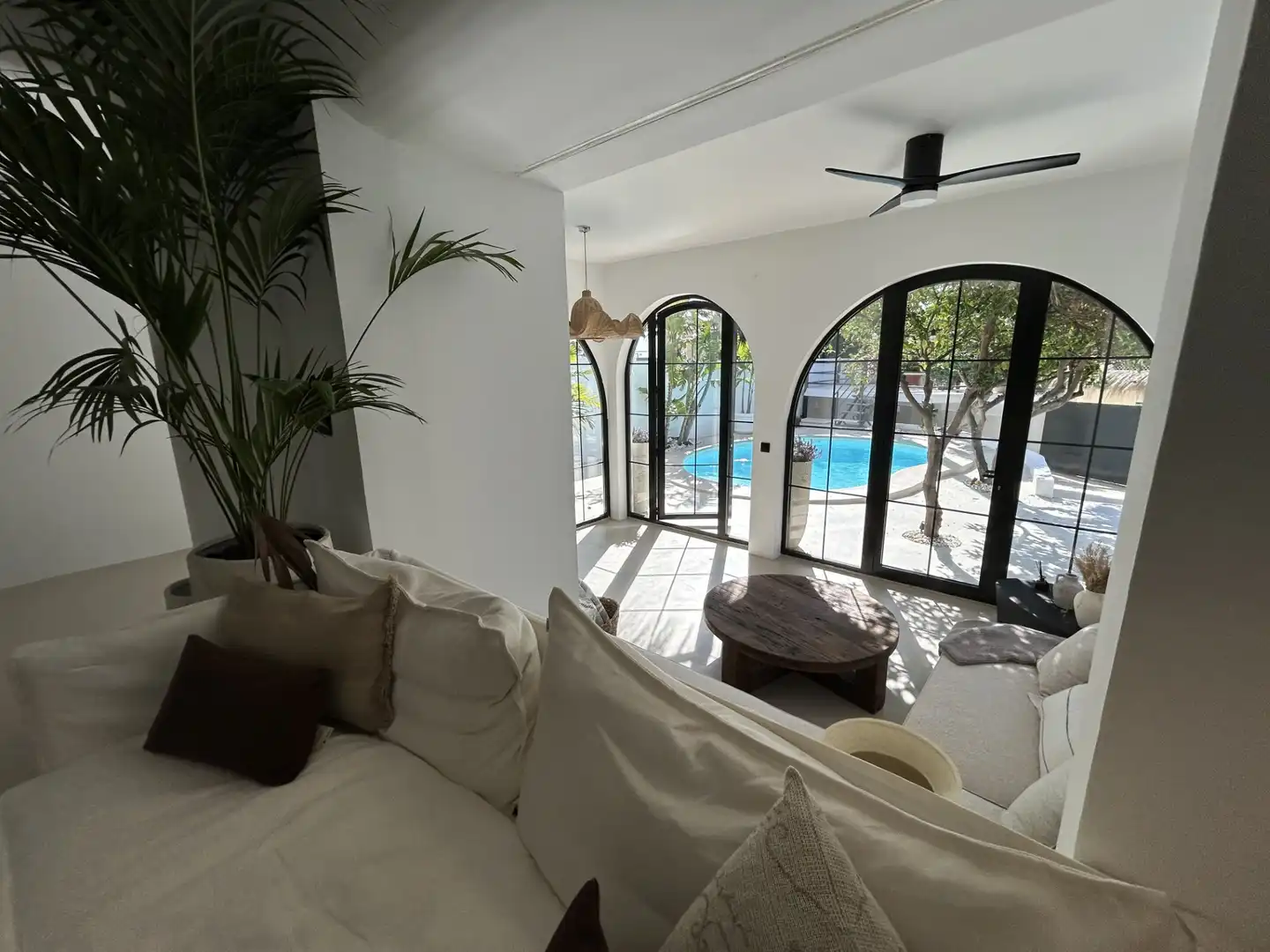 Wohnzimmer von Haus oder Chalet zum Verkauf in Torremolinos mit Klimaanlage, Heizung und Privatgarten