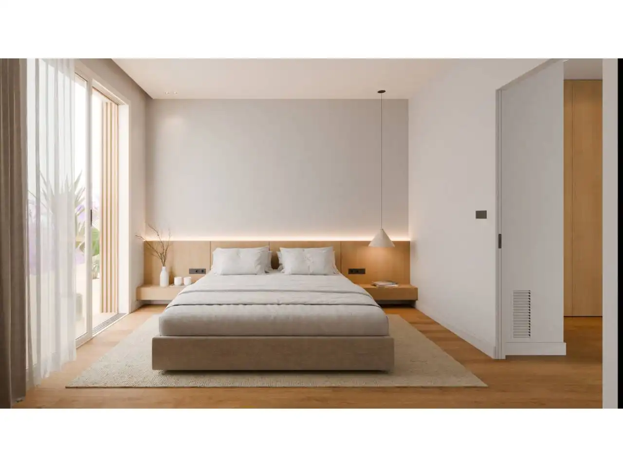 Bedroom of Flat for sale in Sitges  with Air Conditioner, Heating and Private garden