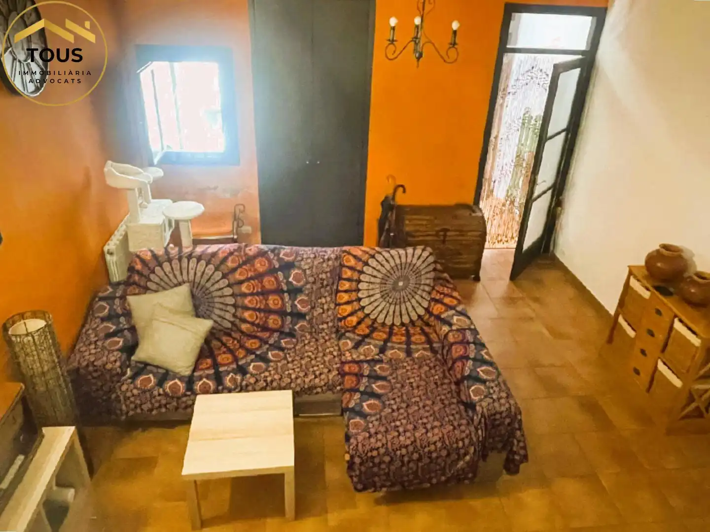 Sala de estar de Finca rústica en venta en Vilassar de Dalt con Calefacción y Terraza