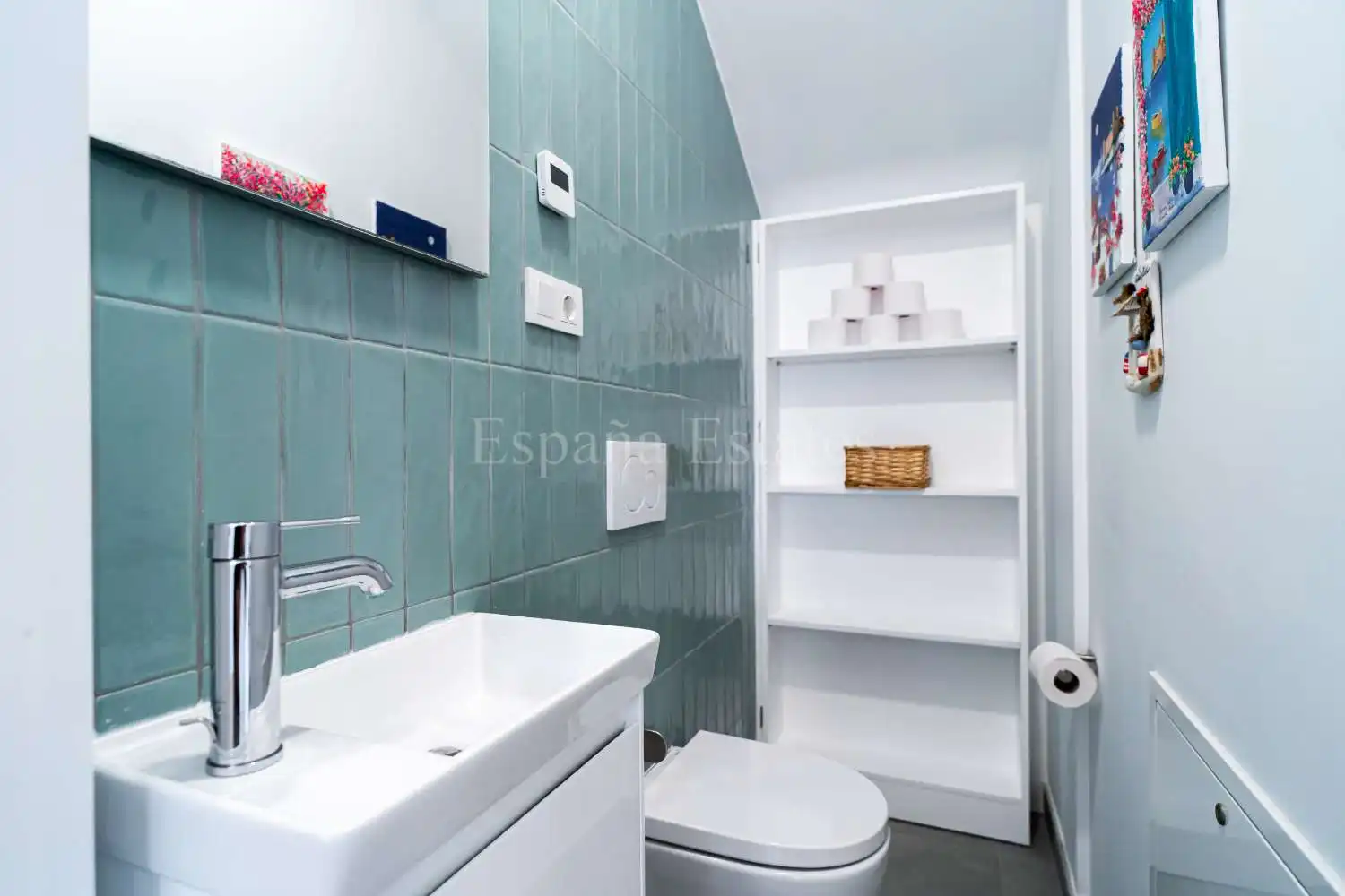 Baño de Casa adosada en venta en Nerja con Aire acondicionado, Calefacción y Terraza