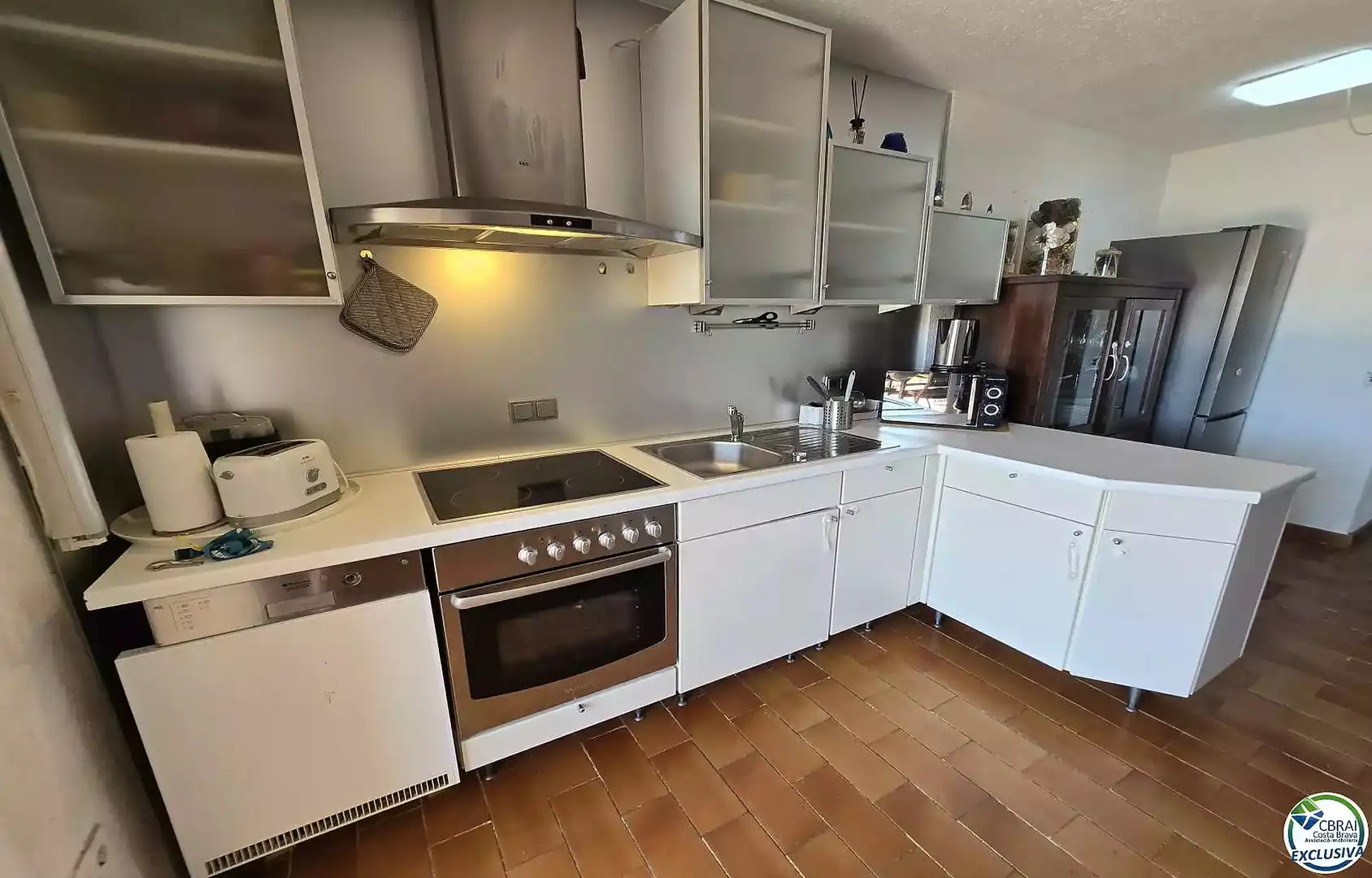Cocina de Piso en venta en Empuriabrava con Aire acondicionado, Jardín privado y Amueblado