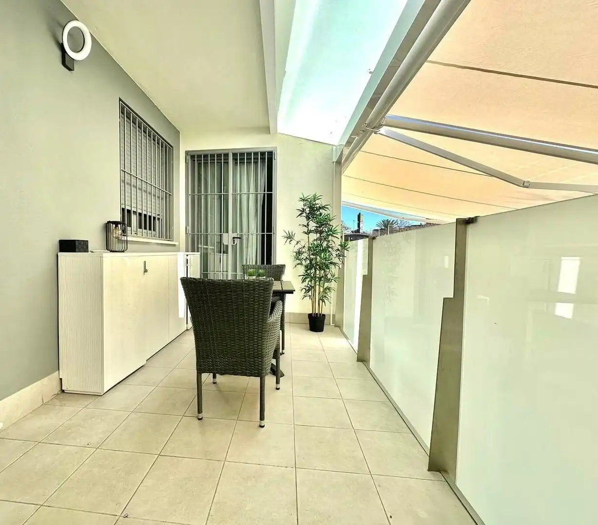 Terrace of Flat for rent in Jerez de la Frontera  with Air Conditioner, Heating and Parquet flooring