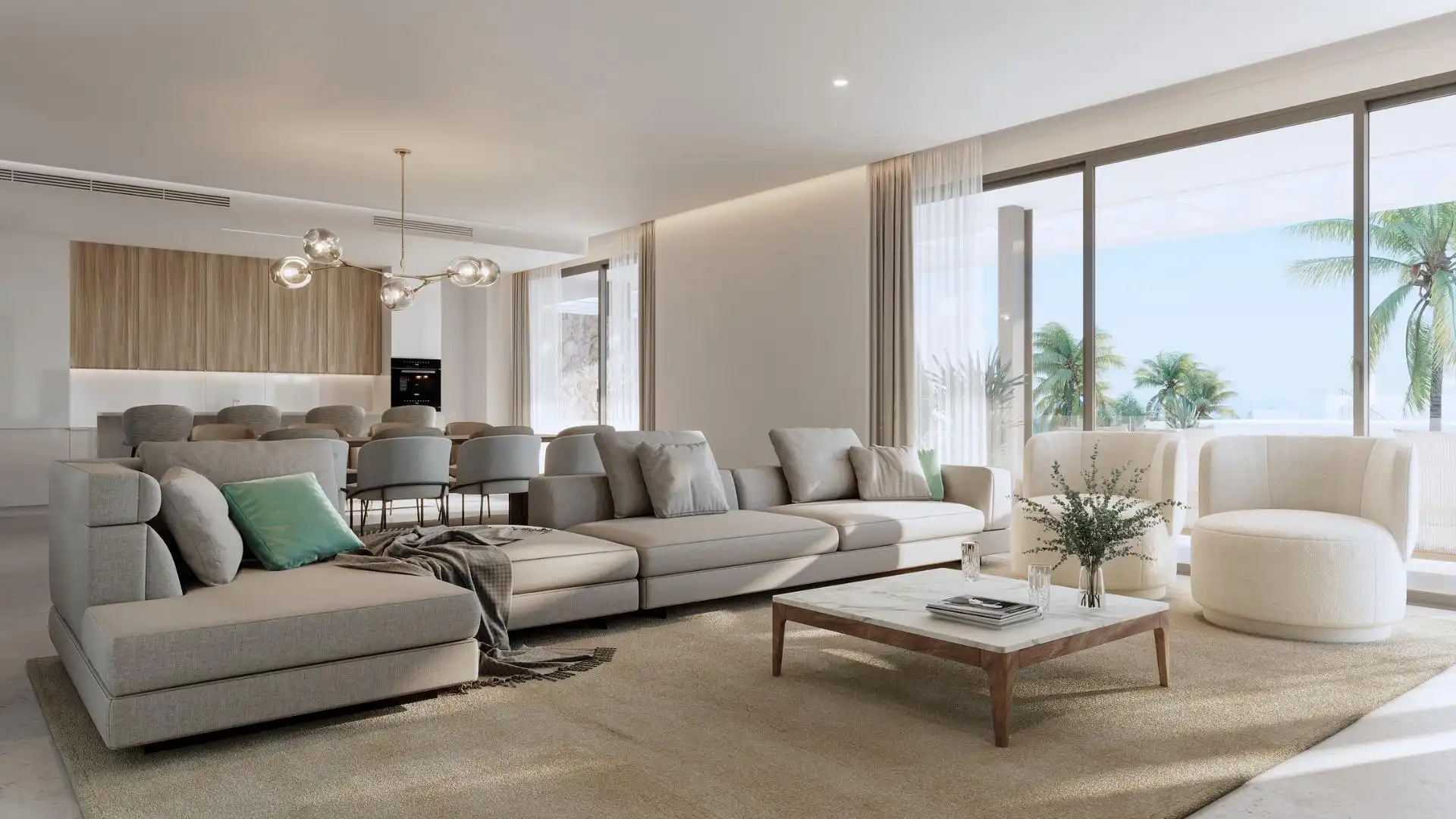 Sala d'estar de Casa o xalet en venda en Marbella amb Aire condicionat, Calefacció i Jardí privat