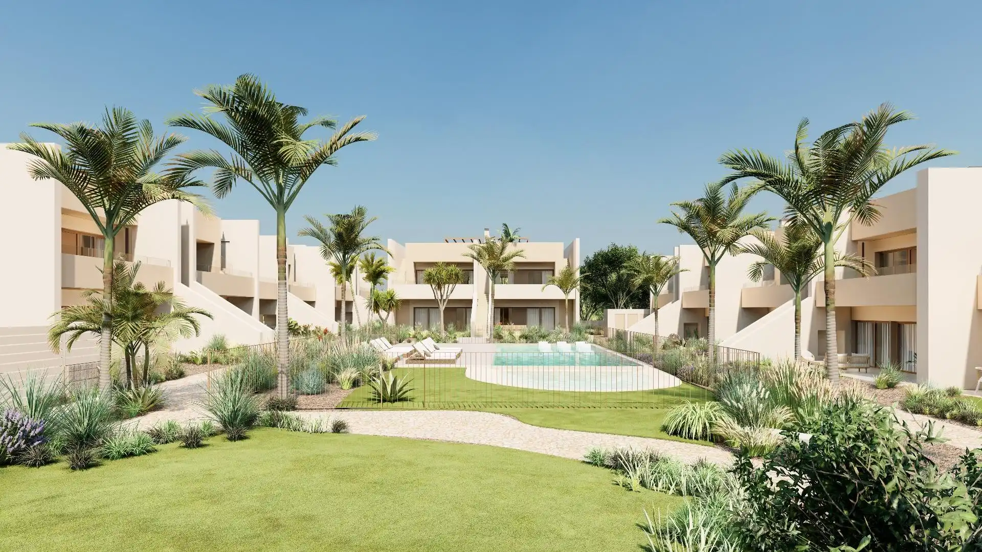 Jardí de Casa o xalet en venda en Los Alcázares amb Aire condicionat, Jardí privat i Terrassa