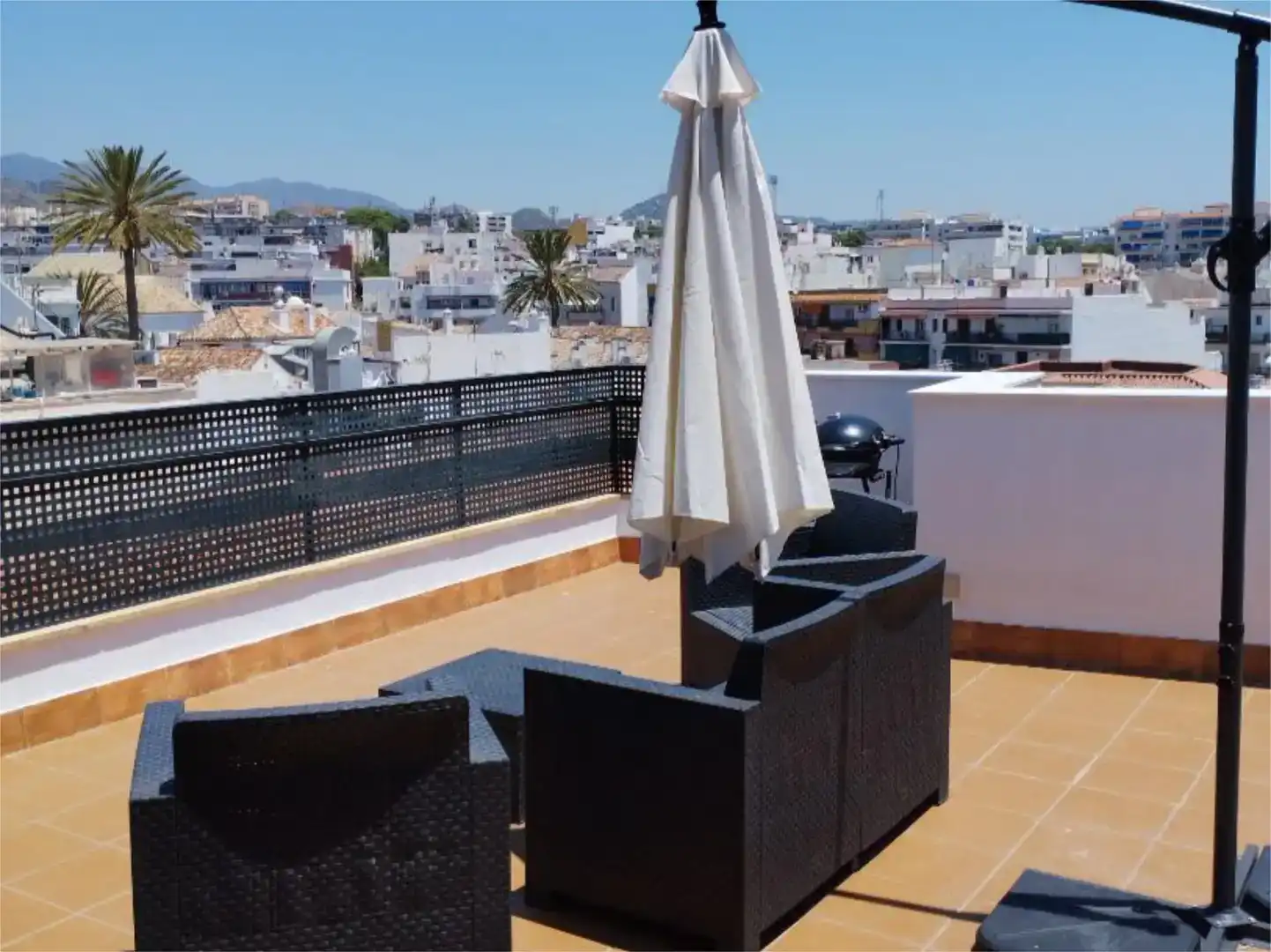 Terrace of Flat for rent in Marbella  with Air Conditioner and Furnished
