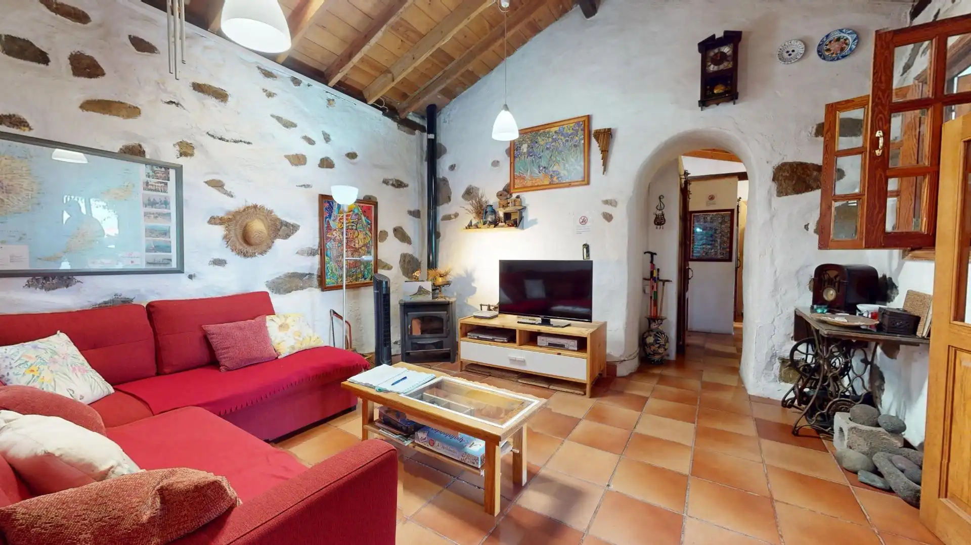 Sala d'estar de Casa o xalet en venda en Agüimes amb Jardí privat, Terrassa i Balcó