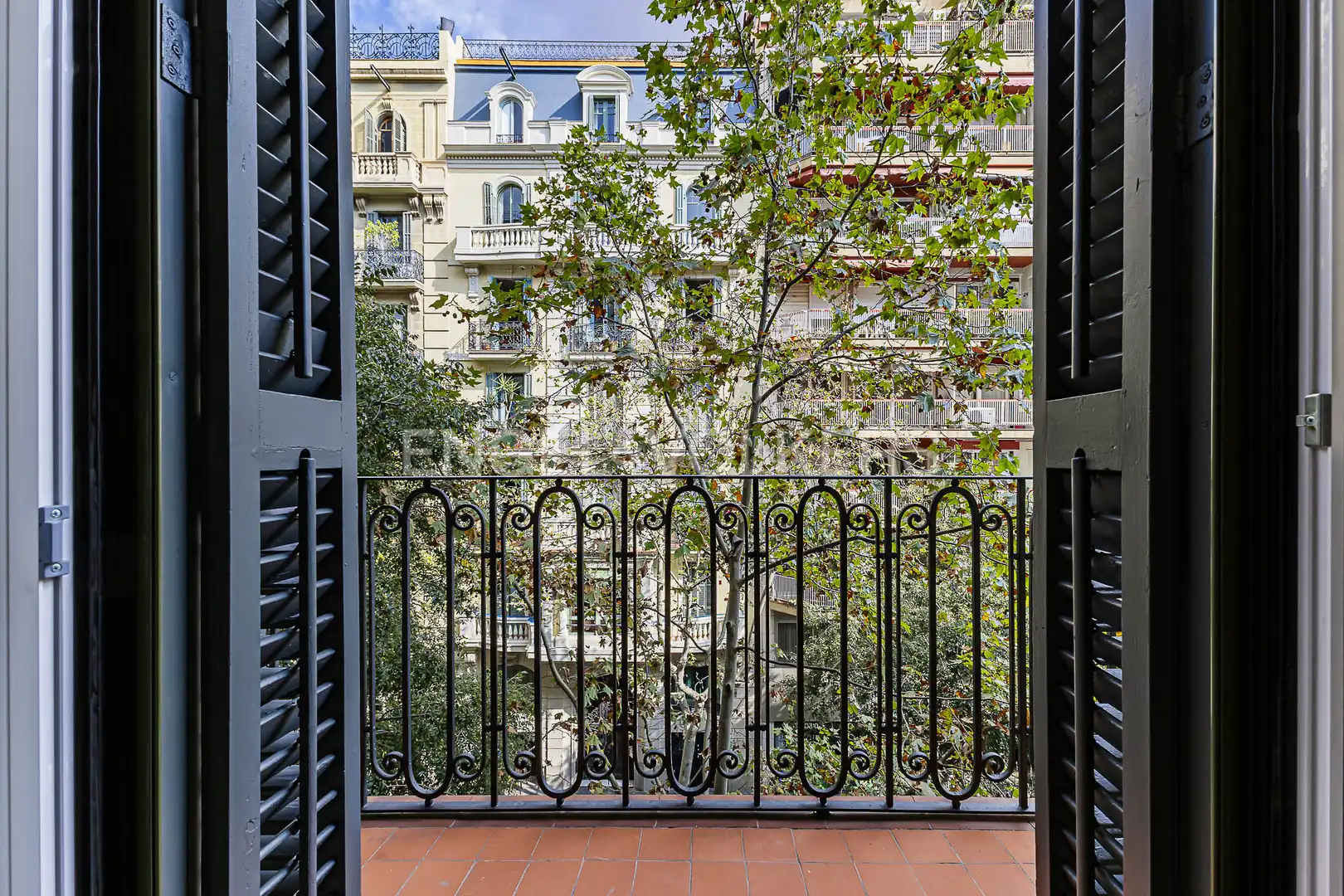 Terraza de Piso de alquiler en Barcelona con Aire acondicionado, Calefacción y Parquet
