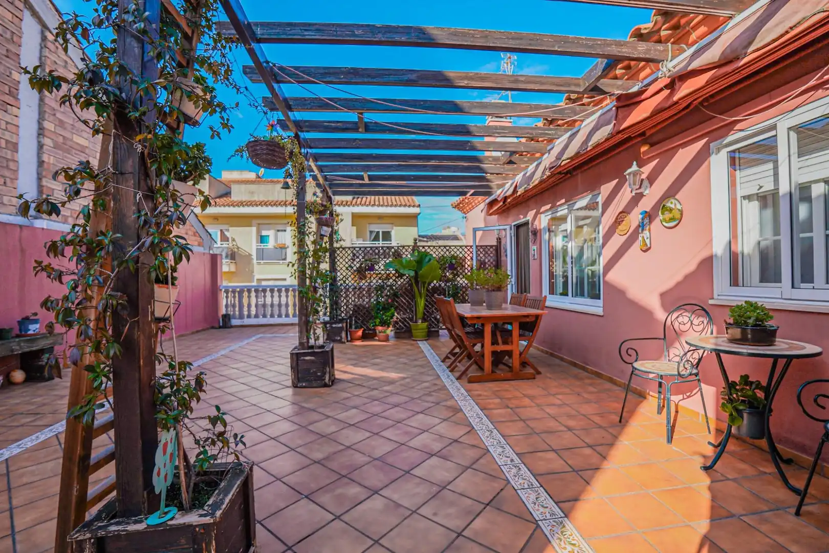 Terrace of Detached homes for sale in Vilallonga del Camp  with Air Conditioner, Heating and Private garden