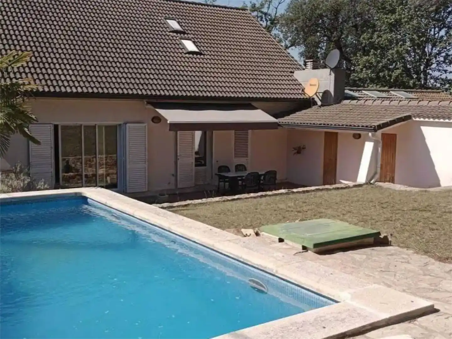 Piscina de Casa o xalet de lloguer en Llagostera amb Aire condicionat, Jardí privat i Parquet