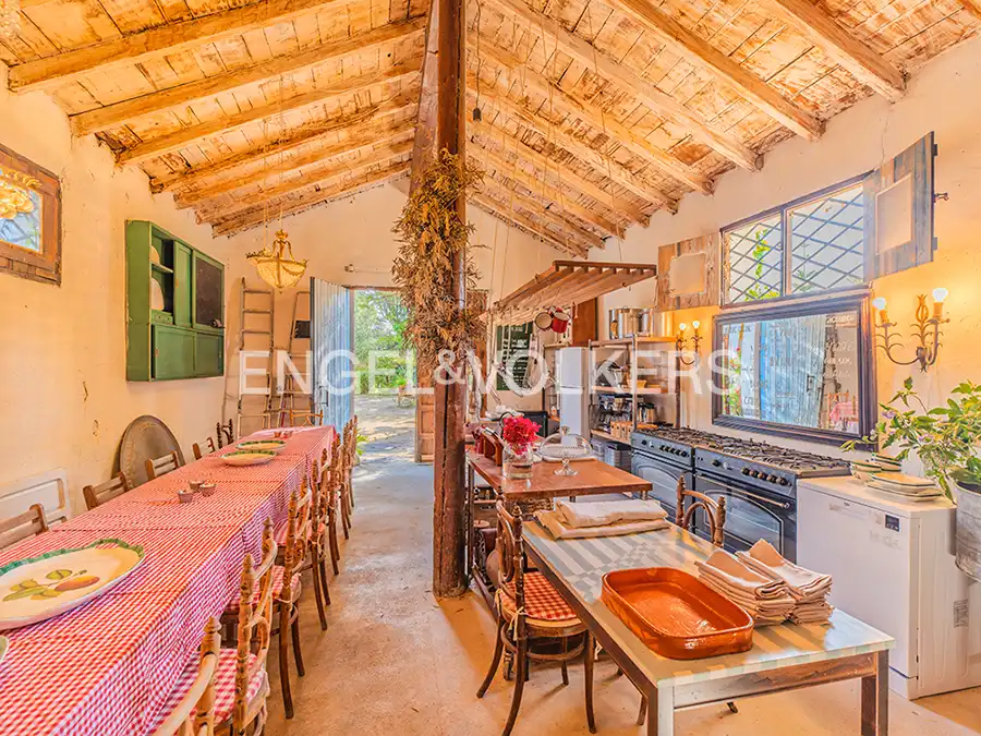 Cuina de Casa o xalet en venda en Elche / Elx amb Calefacció, Jardí privat i Terrassa