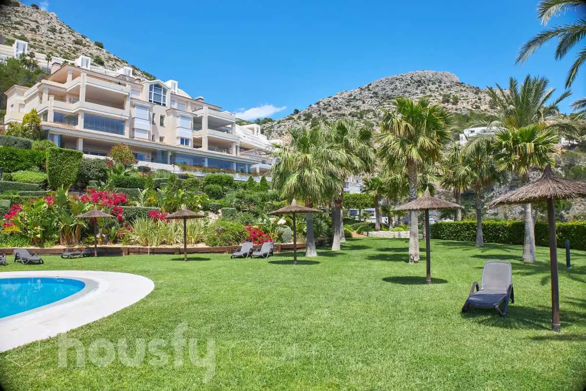 Vista exterior de Piso en venta en Altea con Aire acondicionado, Jardín privado y Terraza